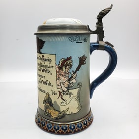 Antique German Villeroy & Boch Mettlach Stein