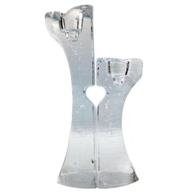 Kosta Boda MCM Art Glass Candlesticks