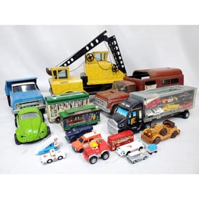 Large Lot of Antique & Vintage Toy Trucks