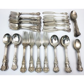 Old Tiffany & Co. Sterling Silver 57 Pc Dinner Set