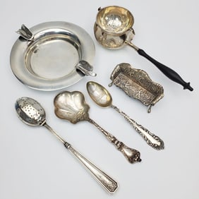 Lot of 6 Sterling Silver or Silver Items
