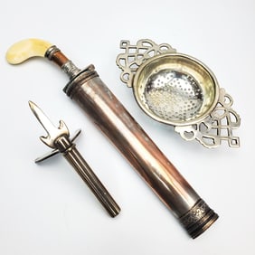 Interesting Lot of 3 Vintage Silver Plated Items