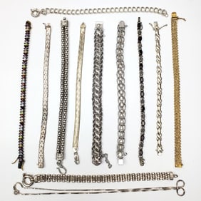 Lot of Silver Jewelry Items