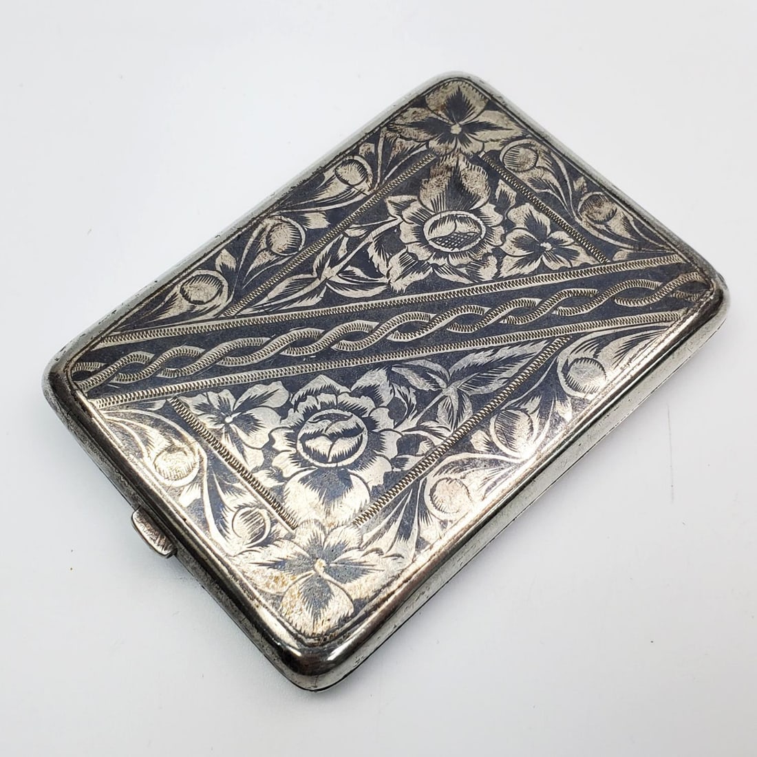 Antique Russian Niello Silver Card Case (1 of 3)