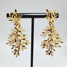 Fine 18K Gold & Diamond Earrings