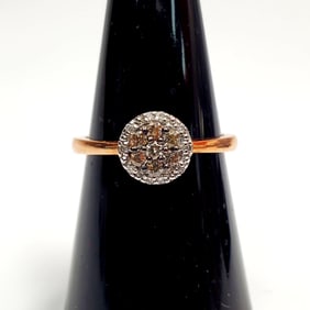 14K Rose Gold & Diamonds Ring