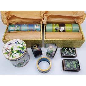 Chinese Vintage 1960s Hand Made Cloisonne Items