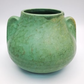 Chinese Celadon Vase w/ Wood Base