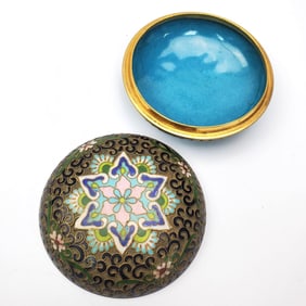 Judaica Vintage Chinese Unusual Cloisonne Box