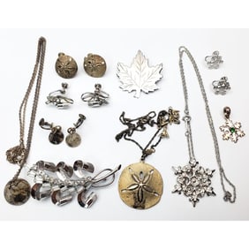 Lot of Silver Jewelry Items