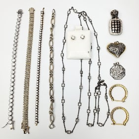 Lot of Silver Jewelry Items