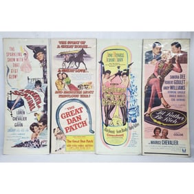 Lot of 4 Vintage Movie Posters From 1940-1960s