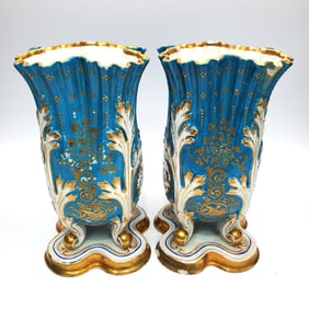 Pair of Early Sevres Style Vases