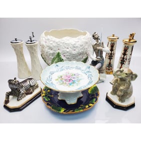 Large Group Lot of 10 Porcelain Items