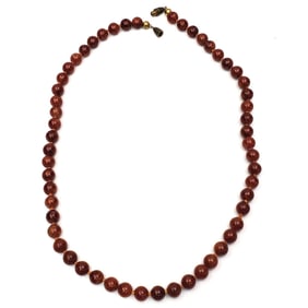 Vintage Agate Beaded Necklace