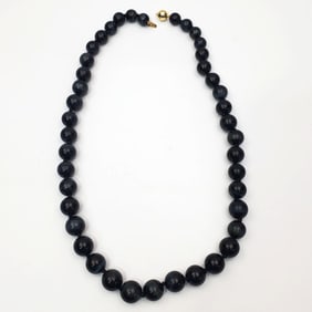 Unusual Vintage Cat's Eye Quartz & Gold Necklace