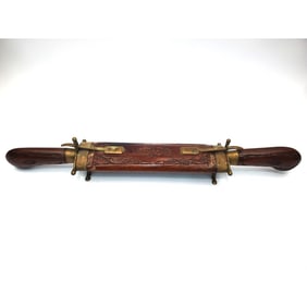 Vintage Indian Double Knife Brass Carving Set