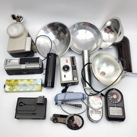 Lot of Old Cameras & Accessories