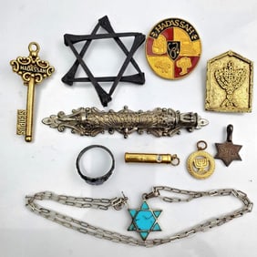 Lot of Judaica Jewelry Items