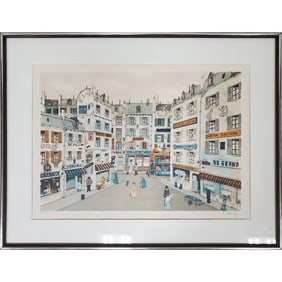 Eugene Delcroy, French (20th C.) Lithograph