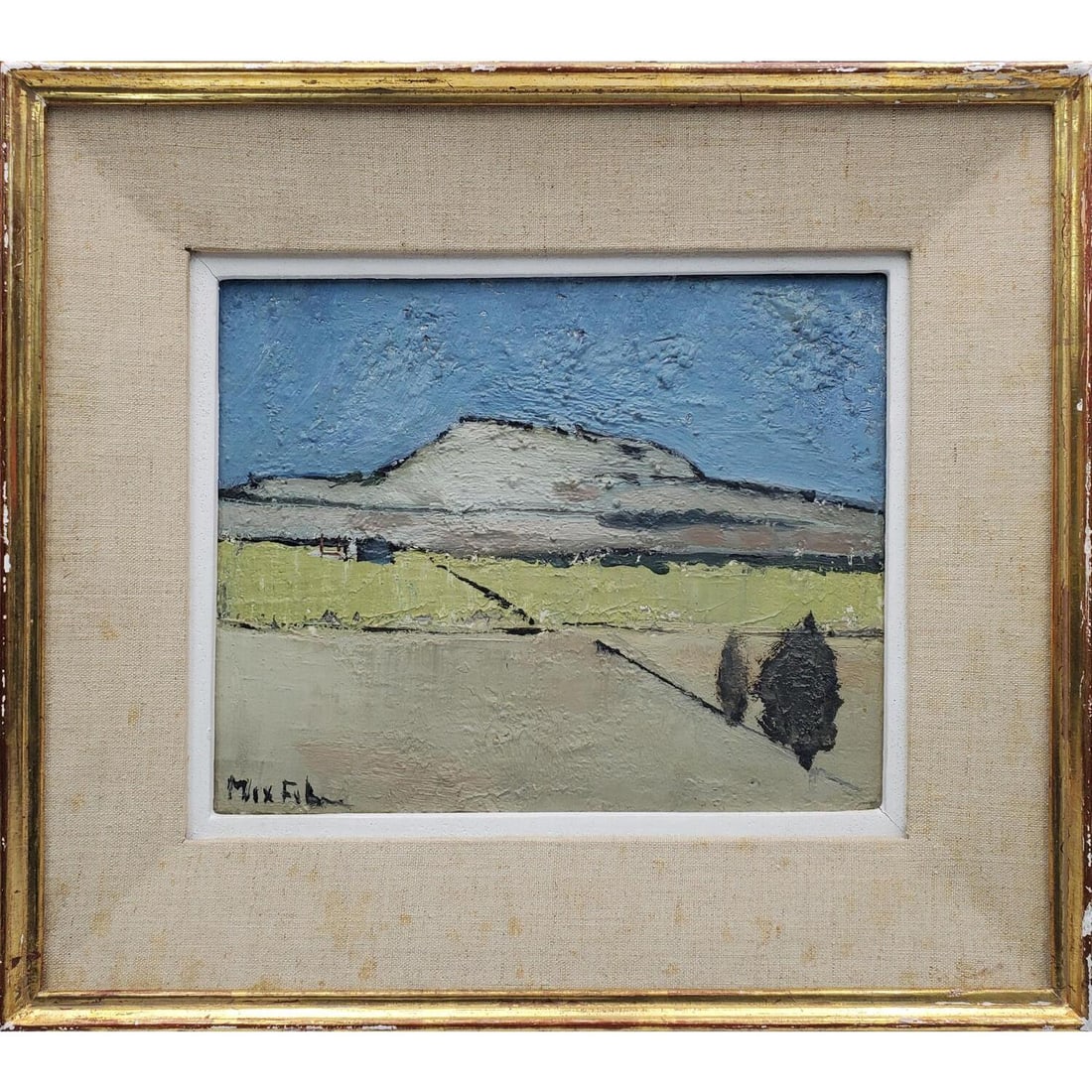 Signed Vintage Italian or French Painting O/C (1 of 4)