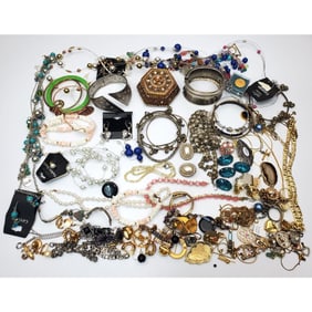 Large Bag Lot of Costume Jewelry Inc. Trifari