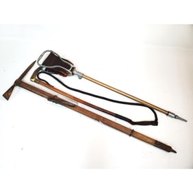 Lot of 3 Vintage Items Including 1 Horse Whip
