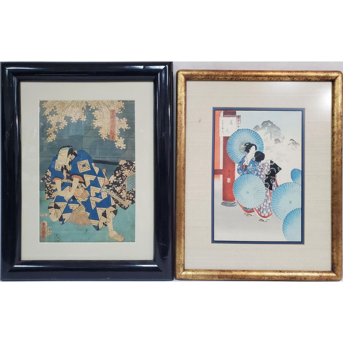 Lot of 2 Japanese Woodblock Prints (1 of 3)