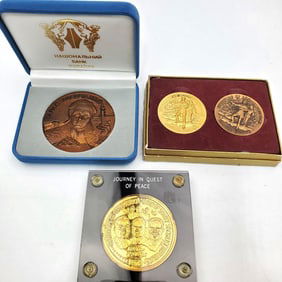 Lot of 3 Commemorative Medals