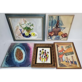 Lot of 5 Framed Paintings