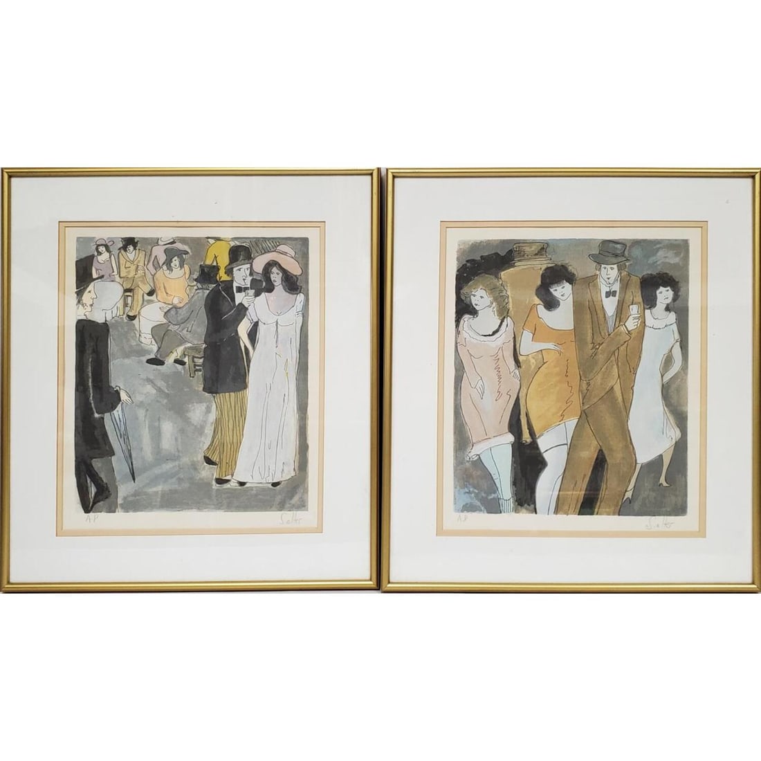 Lot of 2 Signed Lithographs (1 of 4)