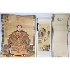 Lot of 4 Asian Scrolls