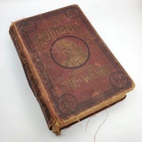 Antique Book "The Railway Through the Word" c.1910