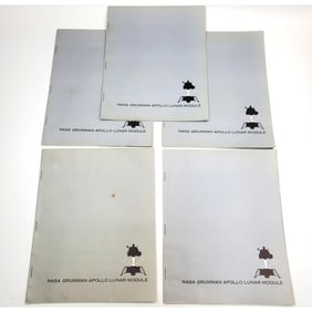 5 NASA Grumman Apollo Lunar Modelle Booklets