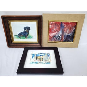 Lot of 3 Framed Artworks