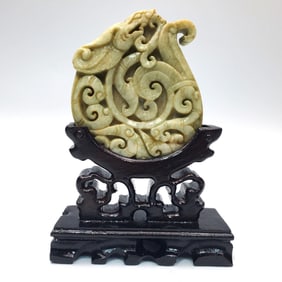 Chinese Probably Jade Carving of a Dragon