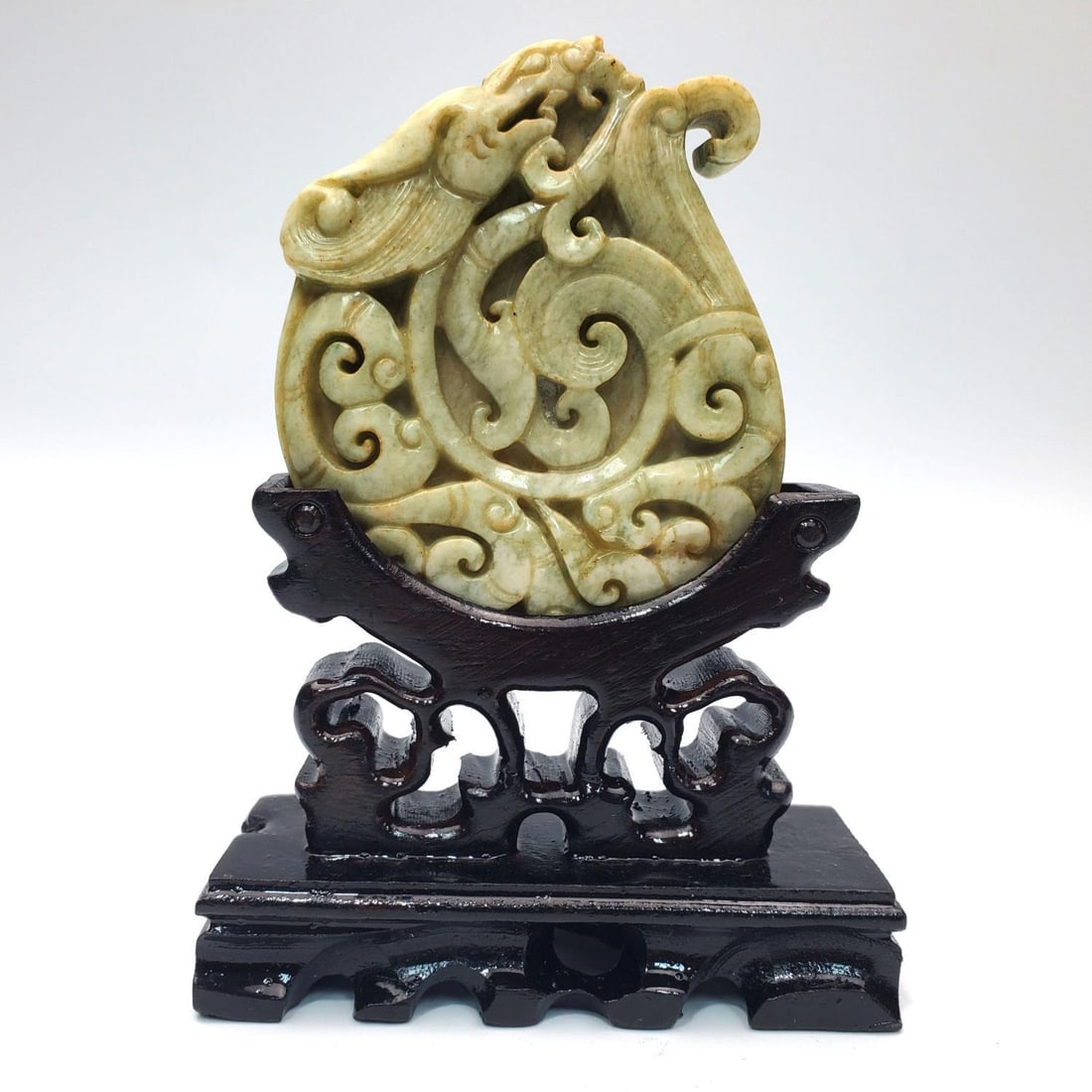 Chinese Probably Jade Carving of a Dragon (1 of 3)