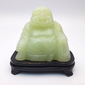 Chinese Probably Jade Statue of a Buddha