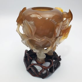 Chinese Probably Agate Carved Vase