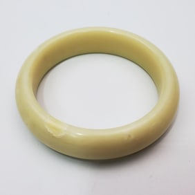 Chinese Probably White Jade Bangle Bracelet