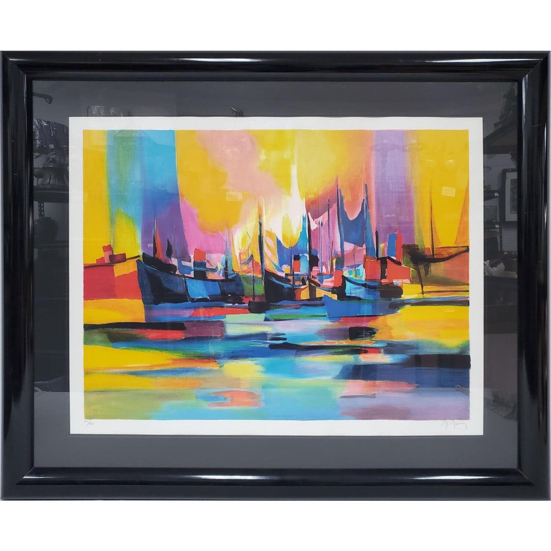 専用1422 マルセル・ムーリィ 「朝日の森」 リトグラフ Marcel Mouly ~ Online Auction