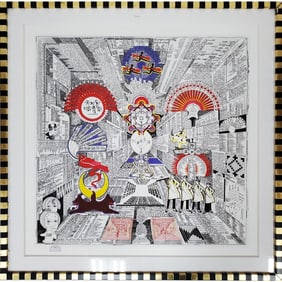 Pedro Friedeberg, Mexican (b. 1936) Silkscreen