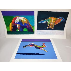 John Nieto, American (1936-2018) 3 Serigraphs