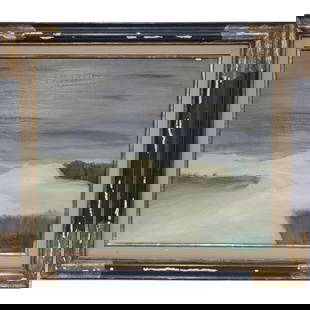 George Beline, American (1887-1971) Painting O/C: George Beline, American (1887-1971) Painting, Oil on Canvas "Province Town". Signed, Dated, & Described on the Verso. In Original Frame. Condition: Generally Good w/ 2 Small Very Old Repairs That are