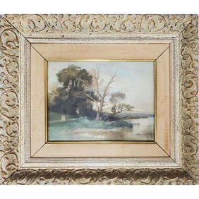 After Camille Corot, Painting, Watercolor on Paper
