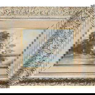 After Camille Corot, Painting, Watercolor on Paper: After Jean-Baptiste-Camille Corot, Painting, Watercolor on Paper. Signed Lower Left. Framed Under Glass. Has Not Been Examined Out of Frame. Condition: Generally Very Good. Dimensions: Sight W-14.5" x