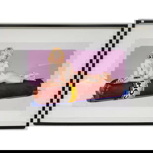 Mel Ramos, American (1935-2018) Signed Lithograph: Mel Ramos, American (1935-2018) Signed Lithograph "Hav a Havana". Pencil Signed Lower Right. Framed Under Glass. Not Examined Out of Frame. Condition: Excellent. Dimensions: Sight- 44" x 29". Frame- 4