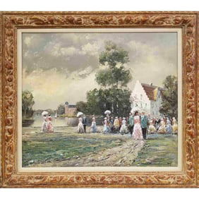 Franz Martinek, Austrian (1920-2007) Painting O/C