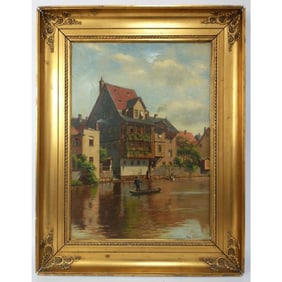 August Fischer, German (1854-1921) Painting O/C