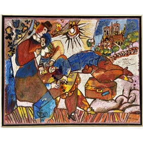Theo Tobiasse, American (1927-2012) Mixed Media